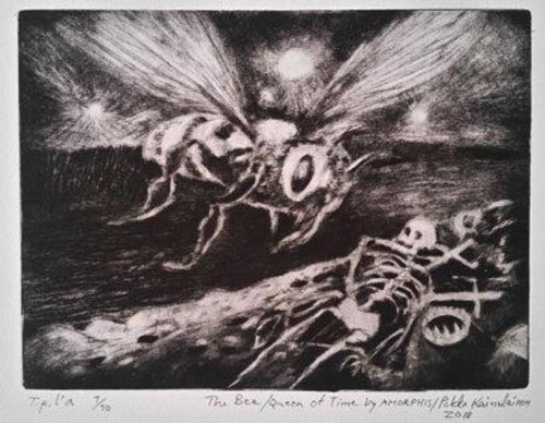 Amorphis/The Bee/Queen of Time/Etching